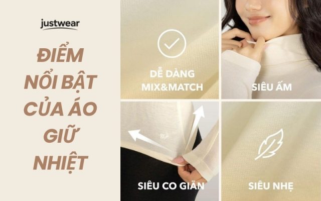 Cách phối quần áo giữ nhiệt nữ của Nhật