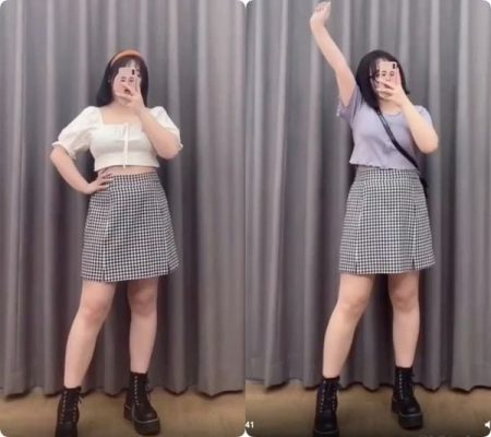 cách mặc áo croptop cho người béo 