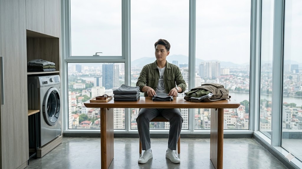 Hướng dẫn Cách gập quần chuẩn giúp giữ form cho outfit nam đẹp