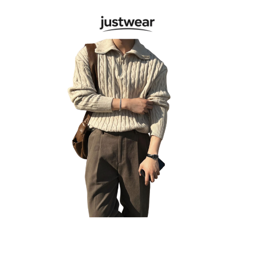 Quần suông nâu JUSTWEAR