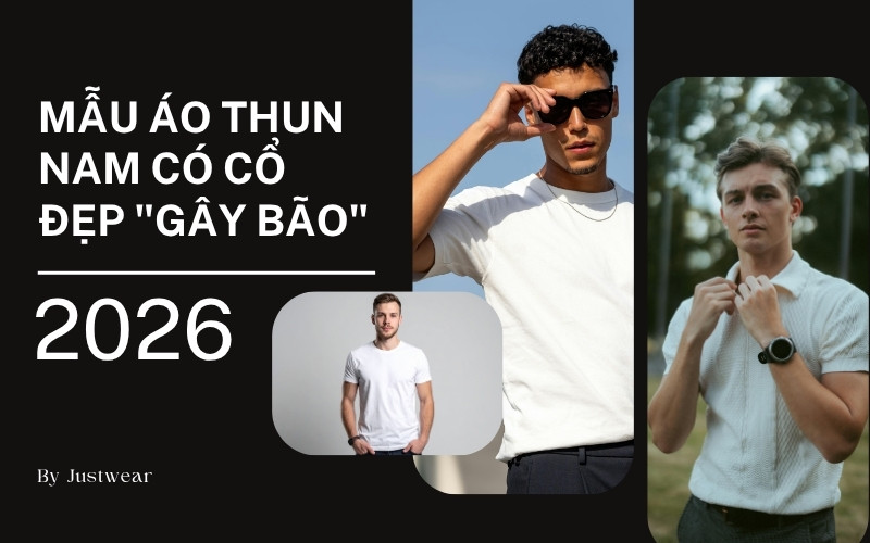 Các mẫu áo thun nam có cổ đẹp