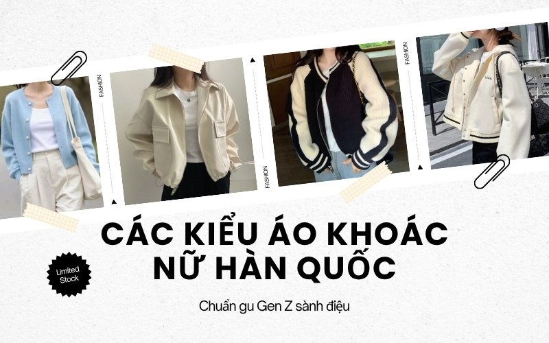 Các kiểu áo khoác nữ Hàn Quốc