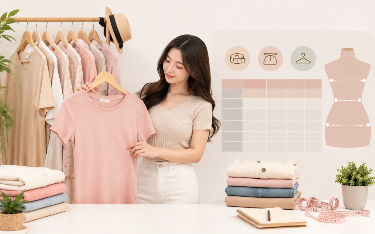 Bảng size quần áo nữ theo cân nặng: 3 mẹo chọn size chuẩn